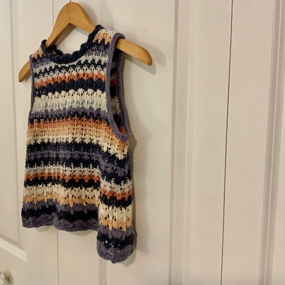 Universal Thread Open Knit Striped Tank Top XS - Picture 5 of 10